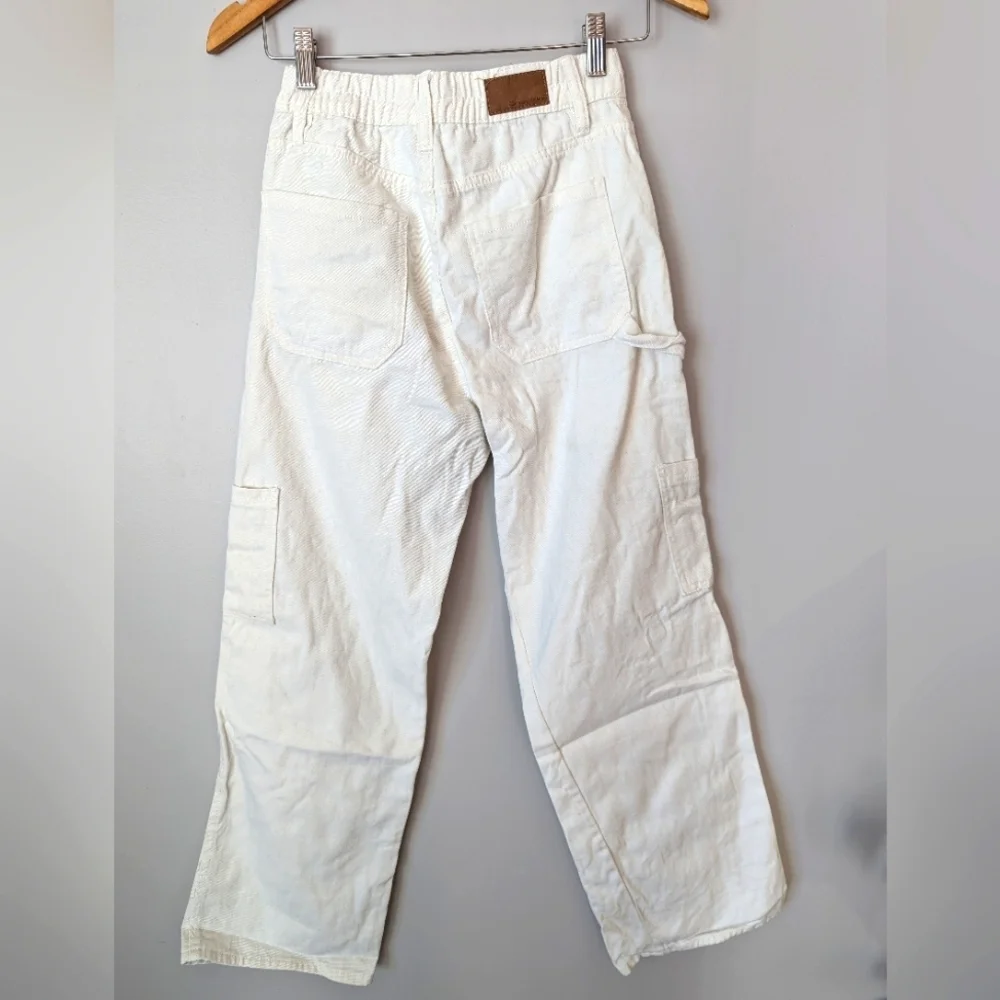 Bluenotes Denim Super High Rise Carpenter Straight Pants Cargo Streetwear Sz XS - Picture 2 of 11